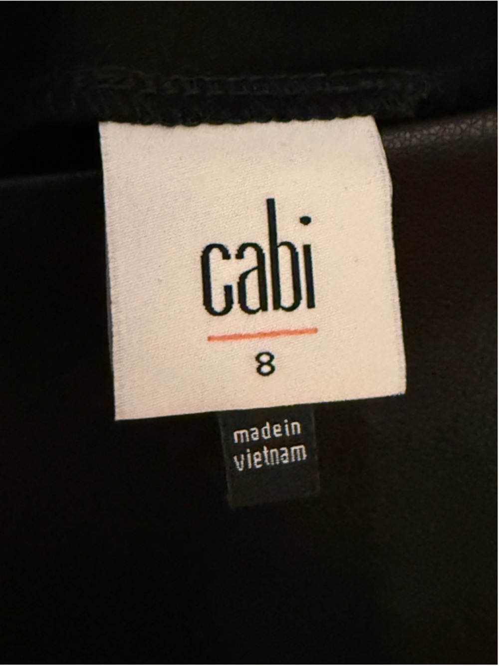 Cabi Black Jett Skort Faux Leather Mini Skort Size 8 EUC - Picture 7 of 8